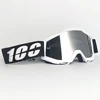 Lunettes argentées à monture blanche