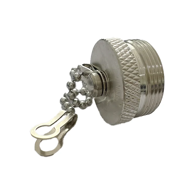 product 4310 female dust cap factory supply copper 4310 dust cap with chain-2