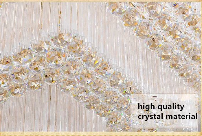 Оптовая продажа, современные люстры, потолочные светильники разных размеров для вестибюля отеля K9, хрустальные светодиодные потолочные светильники класса люкс