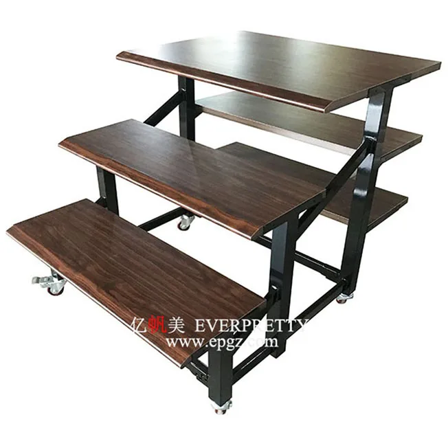 Library Furniture  Library Accessory Plastic Step Ladder Stool Book Catcher 2 Steps Metal Book Ladder
