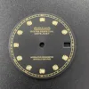Black Dial Gold Applied Indices