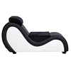 Sofá sexy en forma de S en blanco y negro (reposacabezas + almohada de cintura gratis)