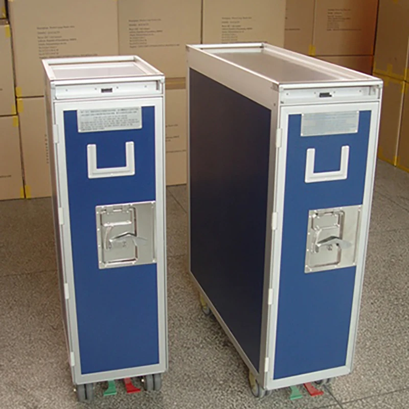 Atlas Aircraft Airline Catering Meal Trolley Brake-Enabled Storage Cart ...