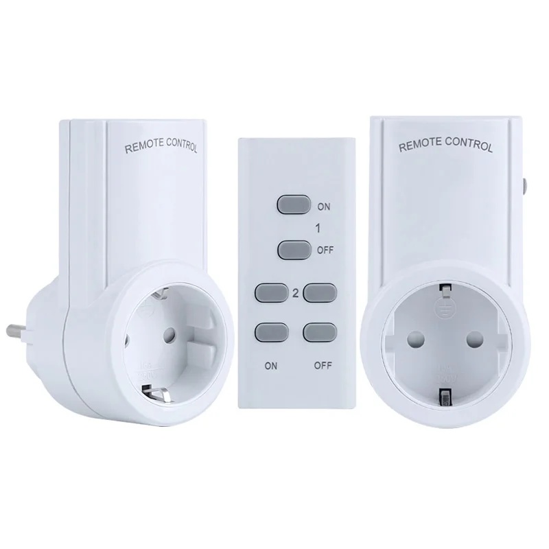 Wireless Remote Control Sockets with 30m Operating Range