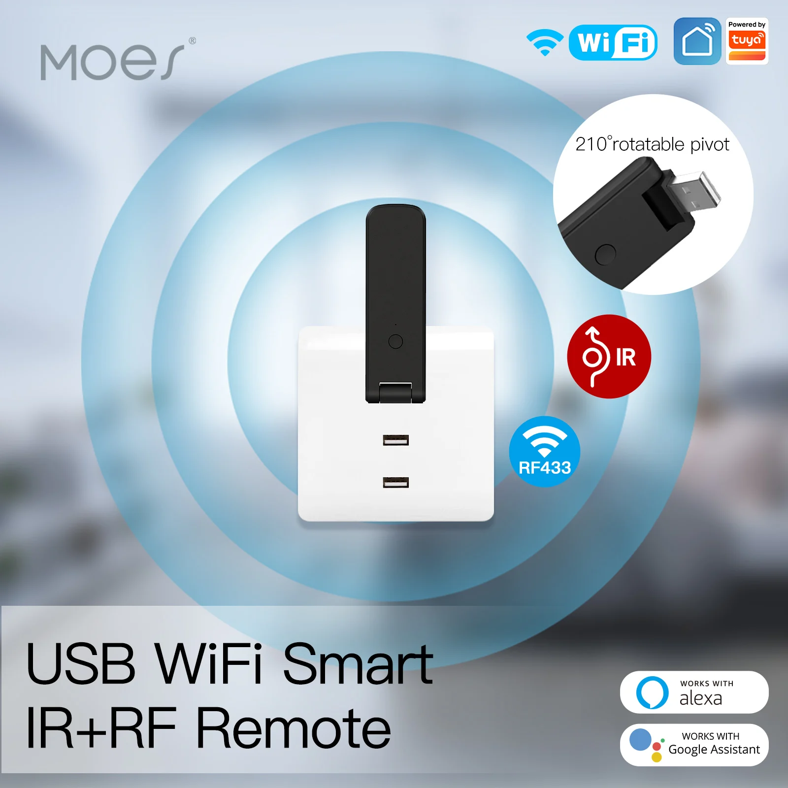 Tuya WiFi IR Remote Control for Air Conditioner TV Smart Home Infrared Universal Remote Controller for Alexa Google Home