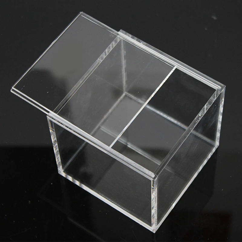 Custom transparent acrylic box with lid, custom plexiglass box