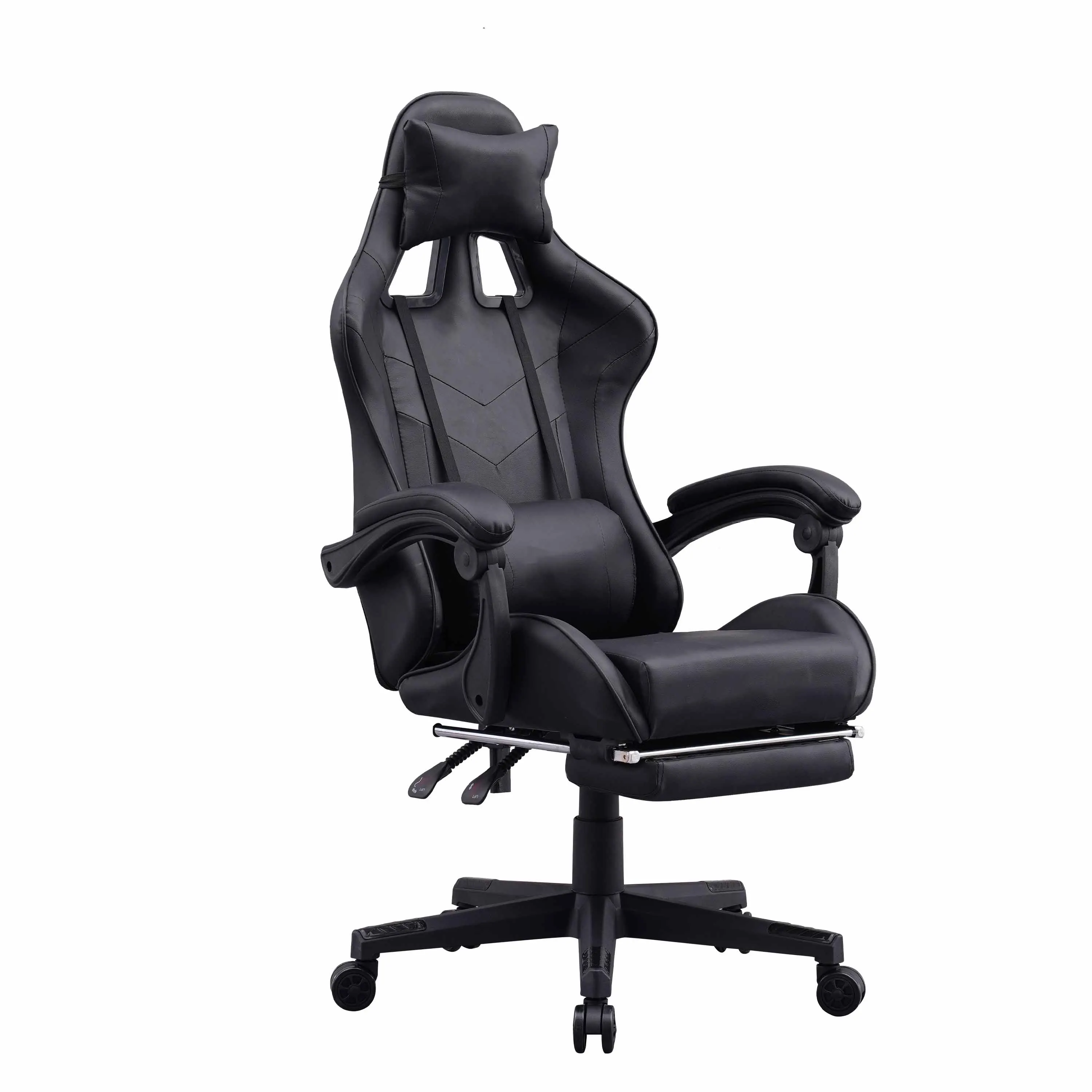 Viscologic speedx ergonomic faux discount leather gaming chair with footrest