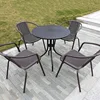 Table ronde en acier au carbone de 41 à 70 cm