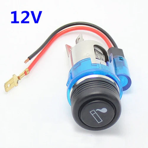 illuminated cigarette lighter socket Car Cigarette Lighter Assembly, 12V Socket with Multicolor Luminous  Features