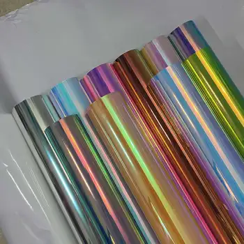 Factory Price Self Adhesive Color Cutting Vinyl, Opal Pink Yellow adhesive vinyl Holographic Pvc Cutting Vinyl