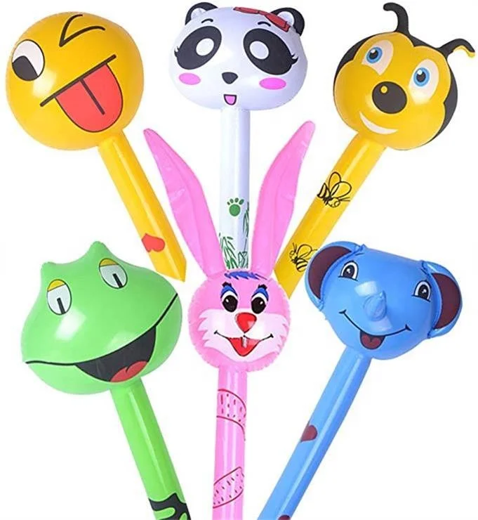 Inflatable Kids Toy Inflatables Dinosaurs Sticks Party Games Kids Child Water Cheering Animal