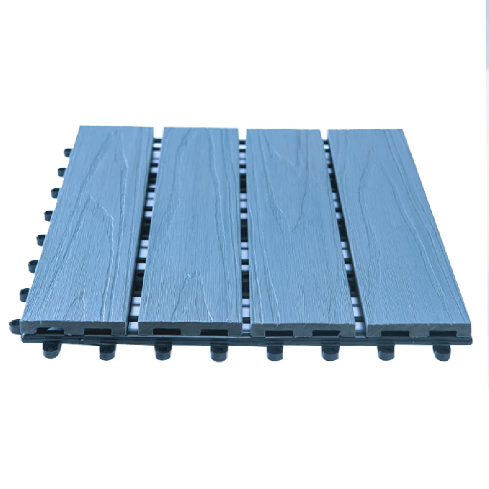 Interlocking Stone Tile Artificial Faux Grass Flooring Diy Composite Wood Deck Tile Decking Snap