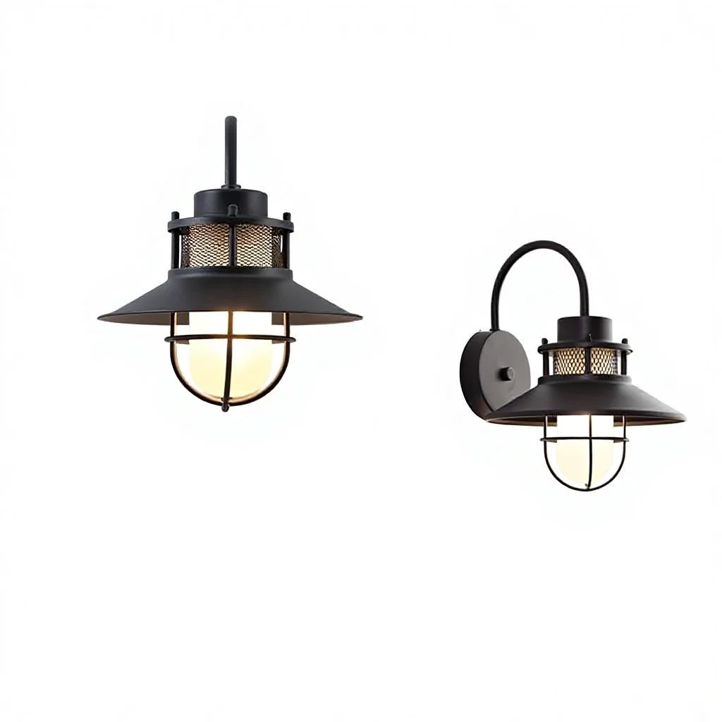 Wasserdichte Außenwandlampe im amerikanischen Retro-Stil mit Solarenergieantrieb und Edelstahlgehäuse für Innenhof, Villa, Haustür, Balkon und Terrasse