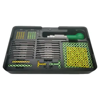 Steel Skull Plate Removable Battery for Veterinary Use Screw Removal Tools 2-Year