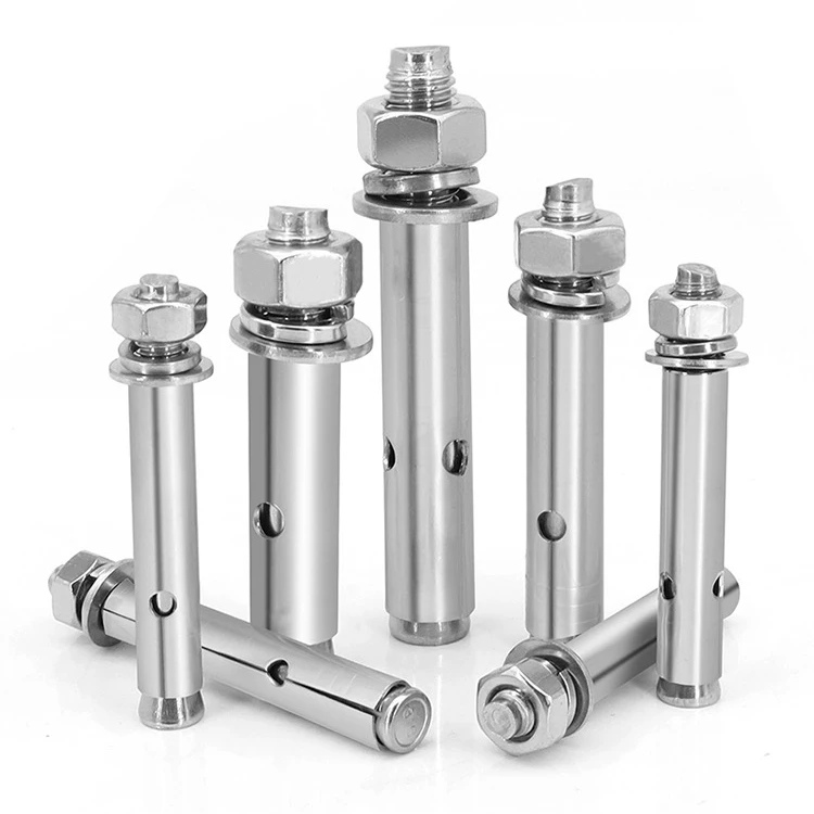 304 316 Stainless Steel External Hex Hexagon Expansion Screw Sleeve Concrete Anchor Bolt 1040