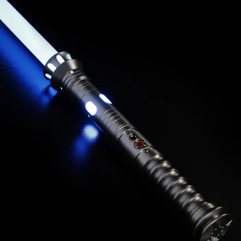 Xeno Pixel Light Saber Force FX Dueling Light Saber with SD Card Smooth Swing Metal Hilt Saber Sword Toys Gift for Cosplay