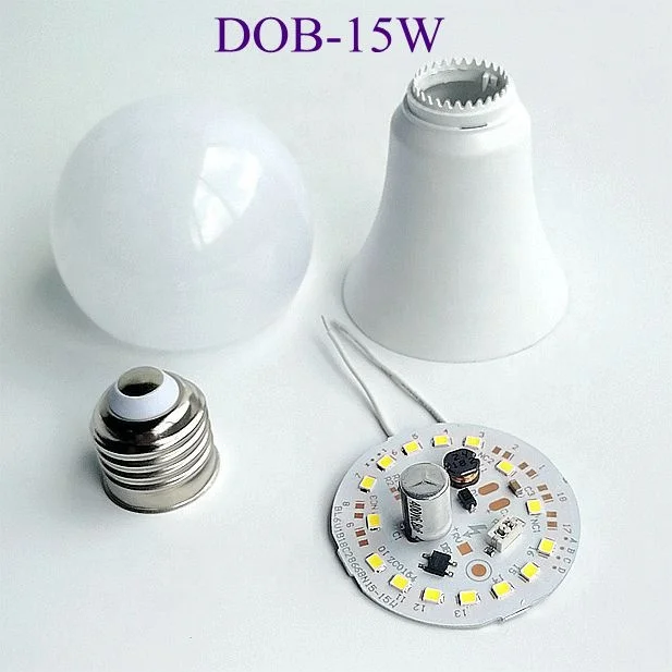 DOB 7W 9W 12W 15W 100Lm/W светодиодные лампы полной мощности