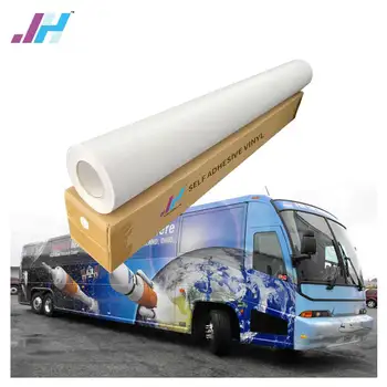 Waterproof Wholesale Glossy Matte Eco Solvent Printable White PVC Self Adhesive Vinyl Roll Sticker Material Factory For Car