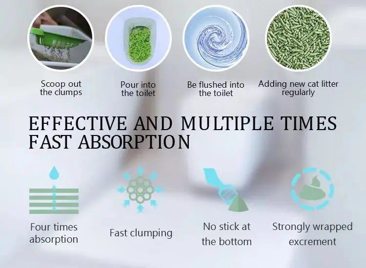 Chinese Cat Litter Suppliers Oem/odm Clumping Clean Bulk Flushable Tofu