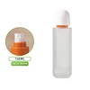 Flacon givré de 150 ml, tête de pulvérisation orange + couvercle blanc yunshang