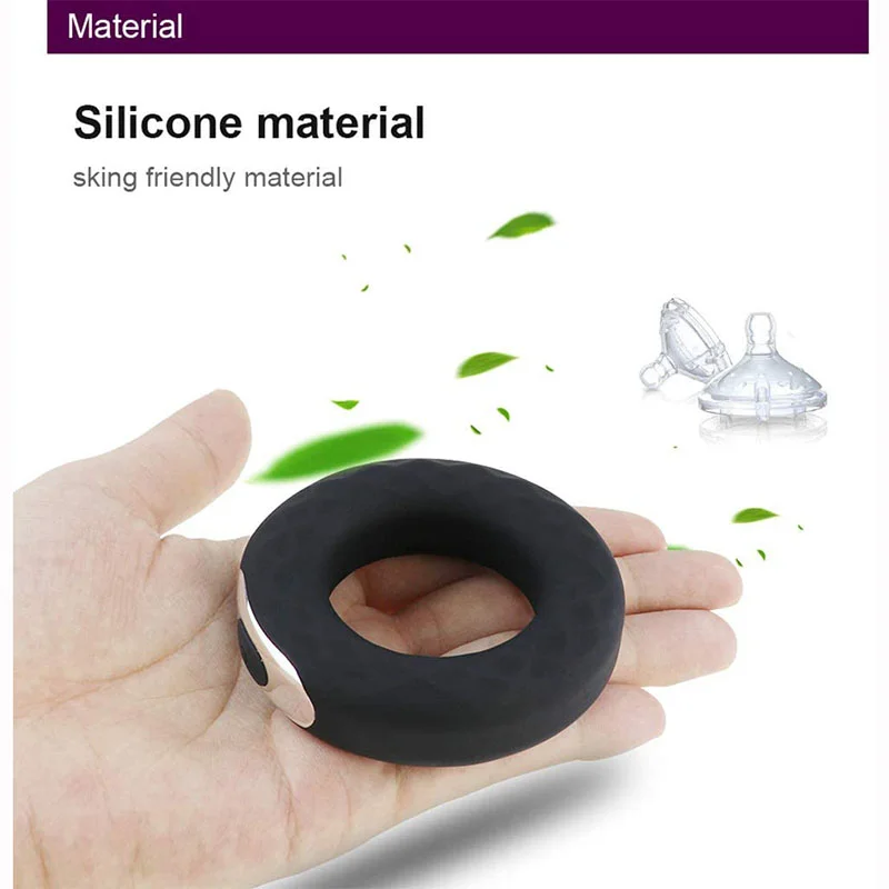 Wholesale Silicone Cock Ring Sex Toy Delay Ejaculation Penis Ring Set Erection Aid Penis Enlarger