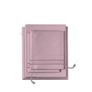 2022 Hot Sell New Fashion 90gsm Microfiber 100% Polyester Embroidery Bed Sheets Deep Pockets