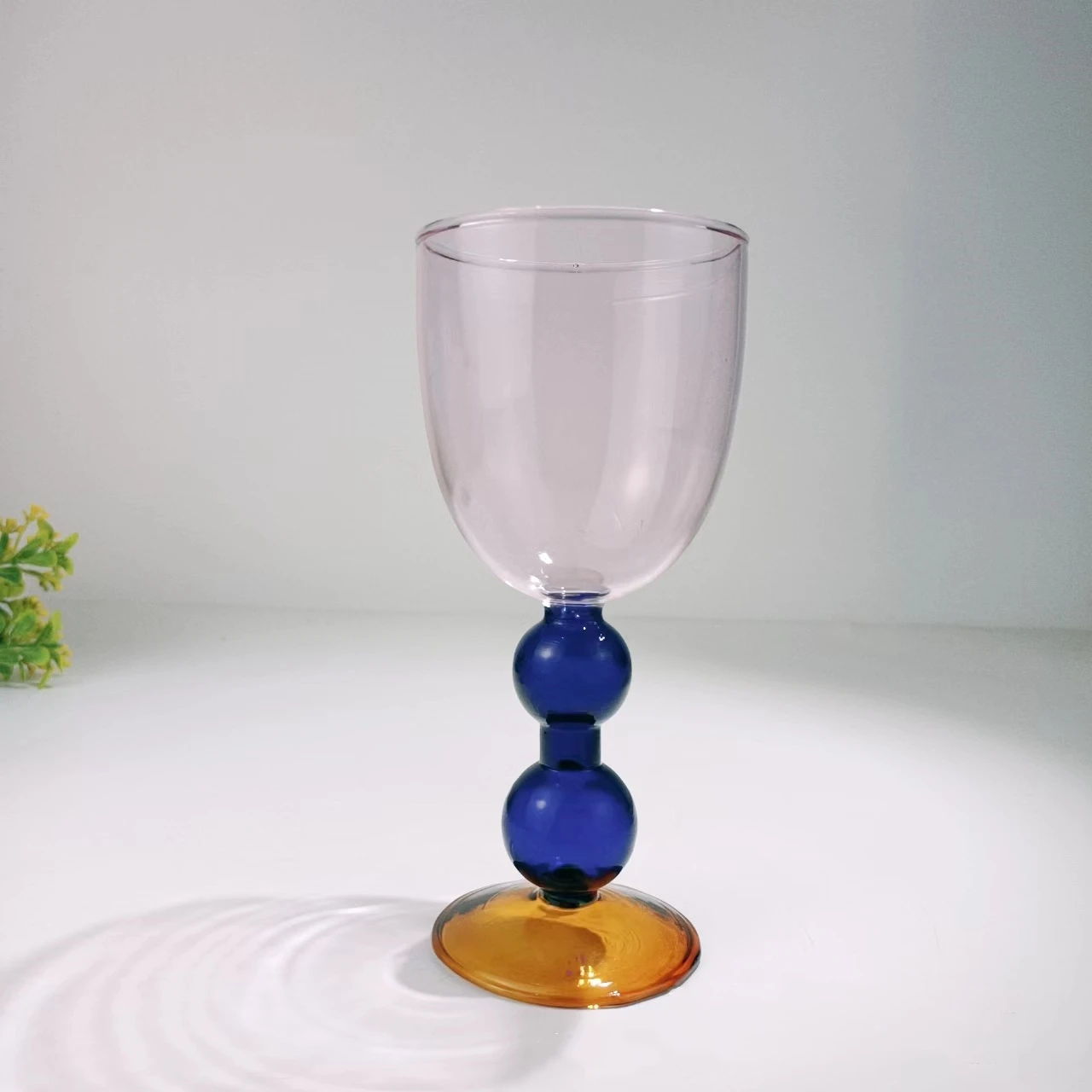 Stained Glass Goblets Candy Patchwork Colored Cup Wine Glass Set Home ...