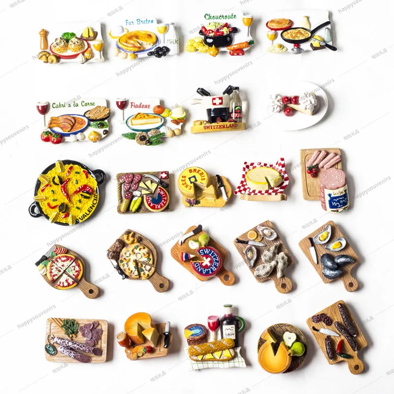 
Измельчитель из смолы под заказ, искусственная еда, 3D полимер, магнит на холодильник, имитация дерева, магниты на холодильник 