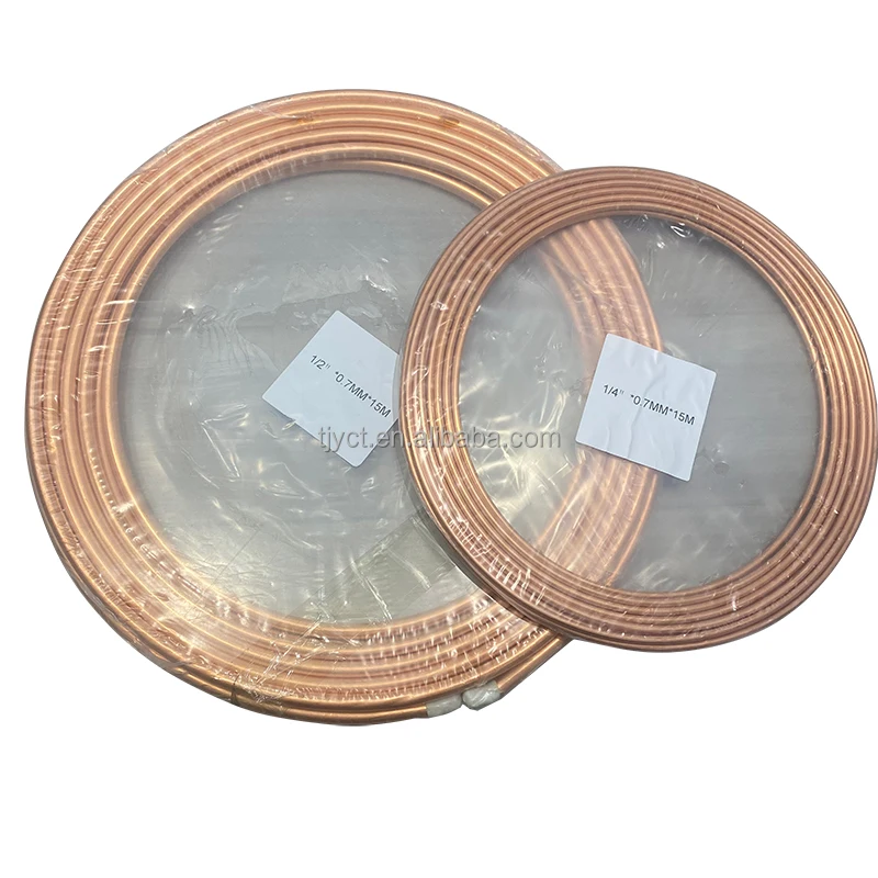 1/2 3/4 медная катушечная труба кондиционера, медная труба кондиционера 3/8, медная труба для вращения оладий
