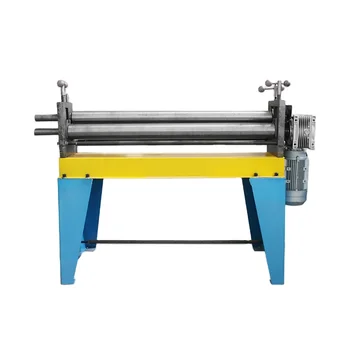 1.2*1530 Galvanized sheet hvac duct mechanical manual electric rolling 3 roller bending machine