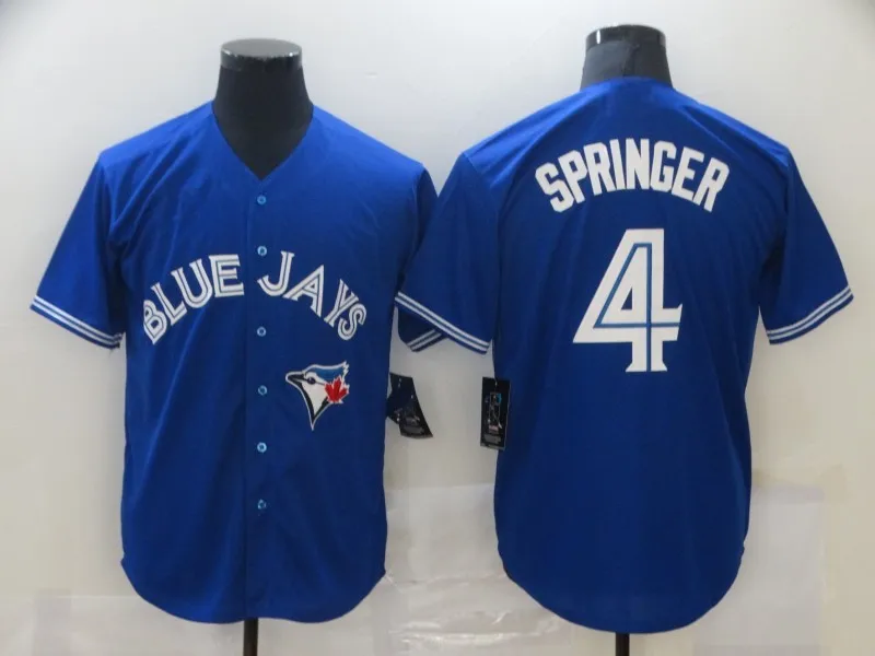 Wholesale Toronto Blue Baseball Jersey Jays 27 Vladimir Guerrero Jr. 11 Bo  Bichette 4 George Springer 99 Hyun-Jin Ryu baseball Jersey From  m.