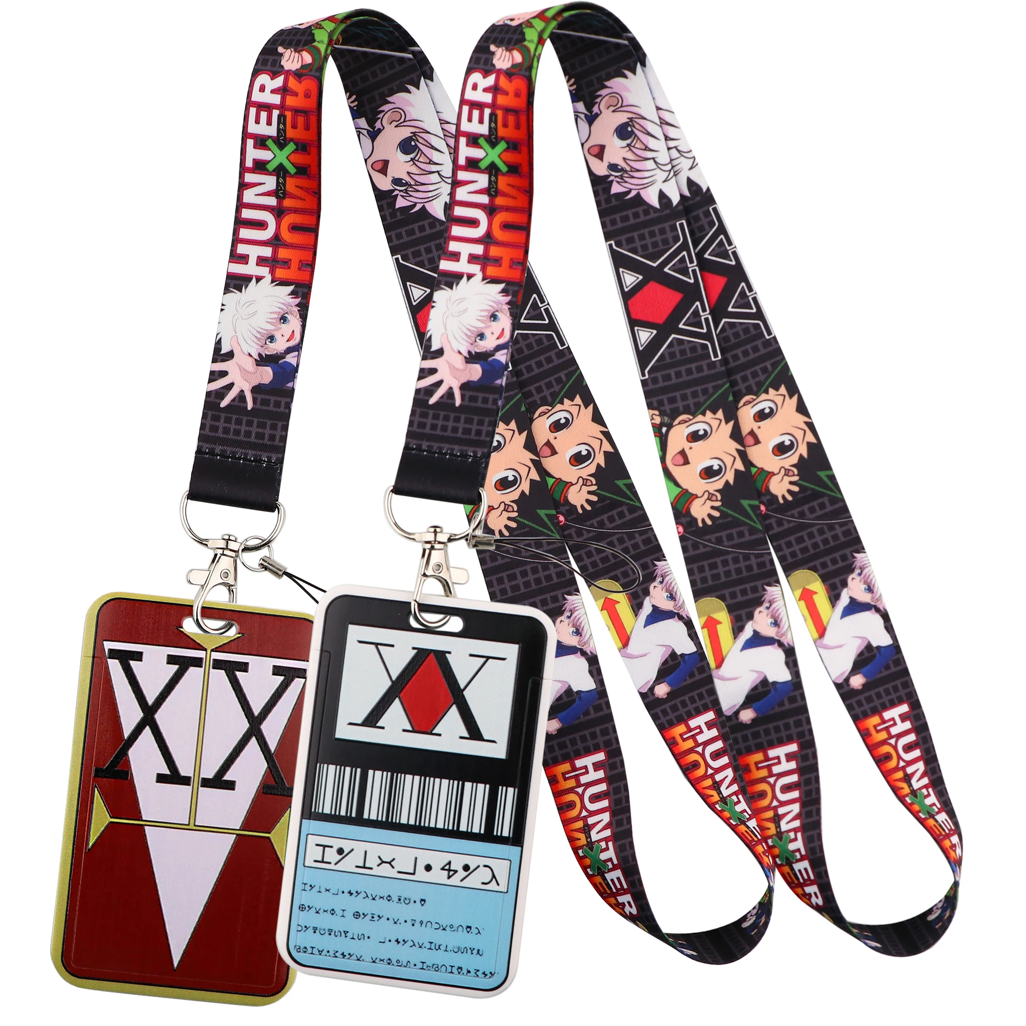 Hunteres Gon Freecss Killua Zoldyck Neck Strap Anime Lanyard For Keys
