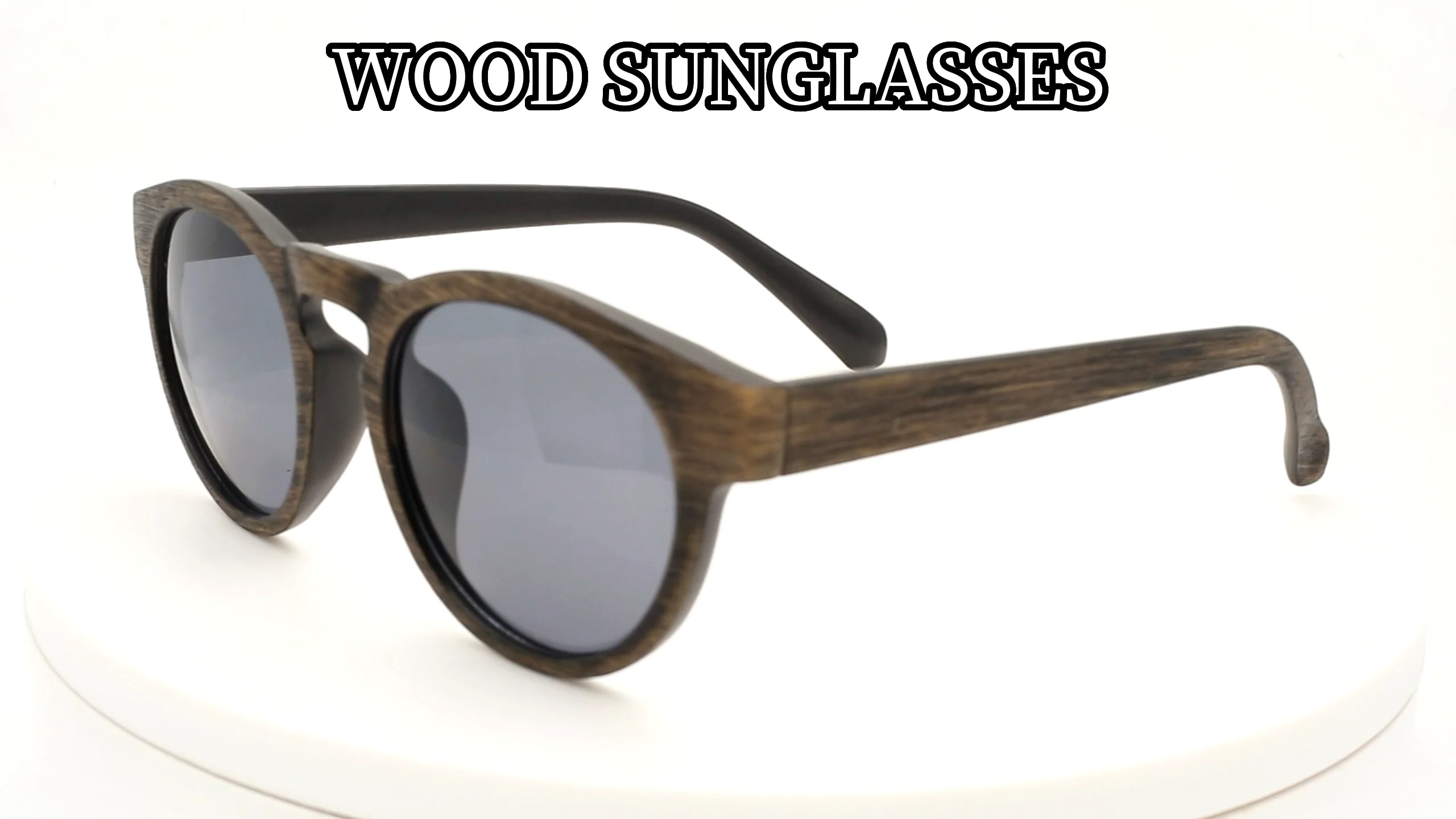 2023 Fashion Designer Eco Friendly Round Unisex Wooden Uv400 Polarized ...