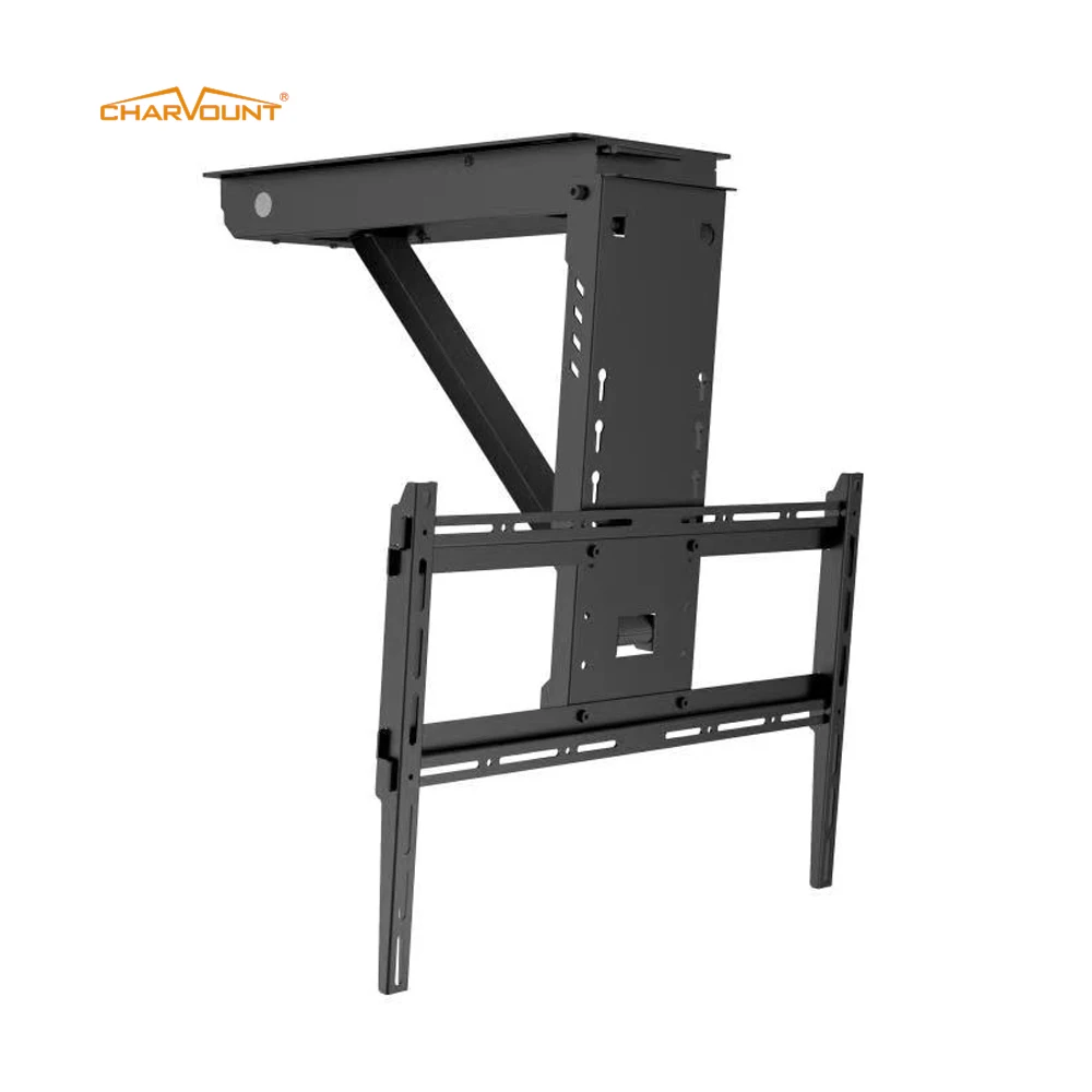 Charmount Electric Remote Control Motorized Flip Down Ceiling Tv Mount