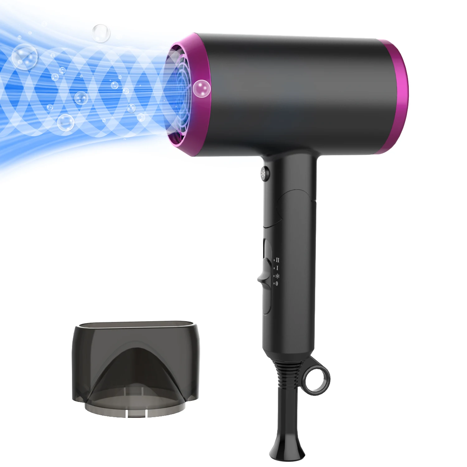 KNS-115 Hair Dryer - Cross-Border Folding, Ionic, 1800W
