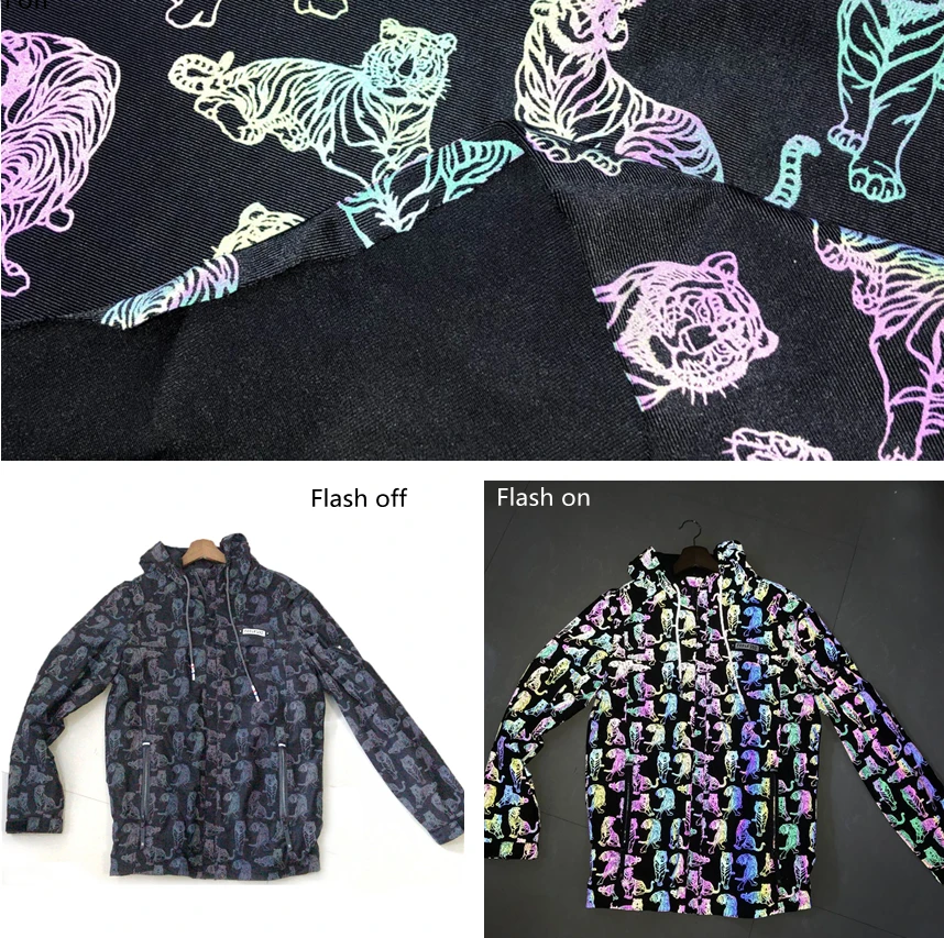 reflective fabric stretch reflective fabric waterproof reflective fabric for clothing