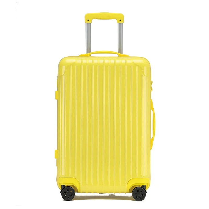 Classic Flat Password ABS Spinner Luggage 20-inch Boarding Case 24-inch Trolley Case Candy Color Student Travel Case Waterproof