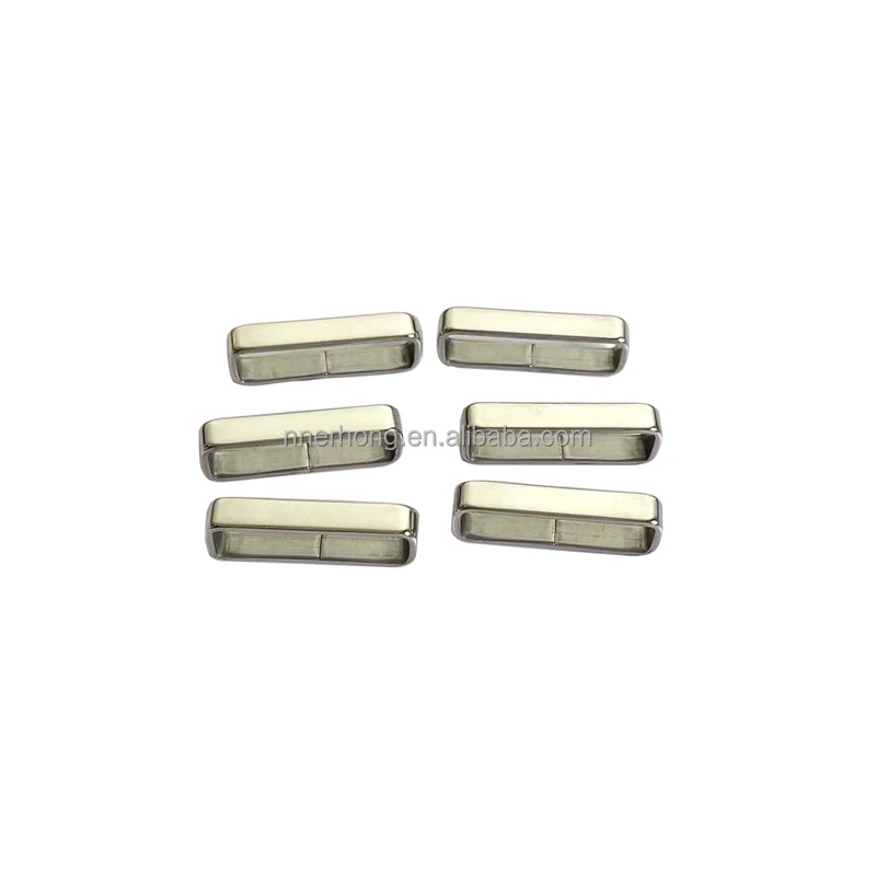 Highquality 304 Stainless Steel 4mm Wide 18 20 22 24mm Nylon Leather