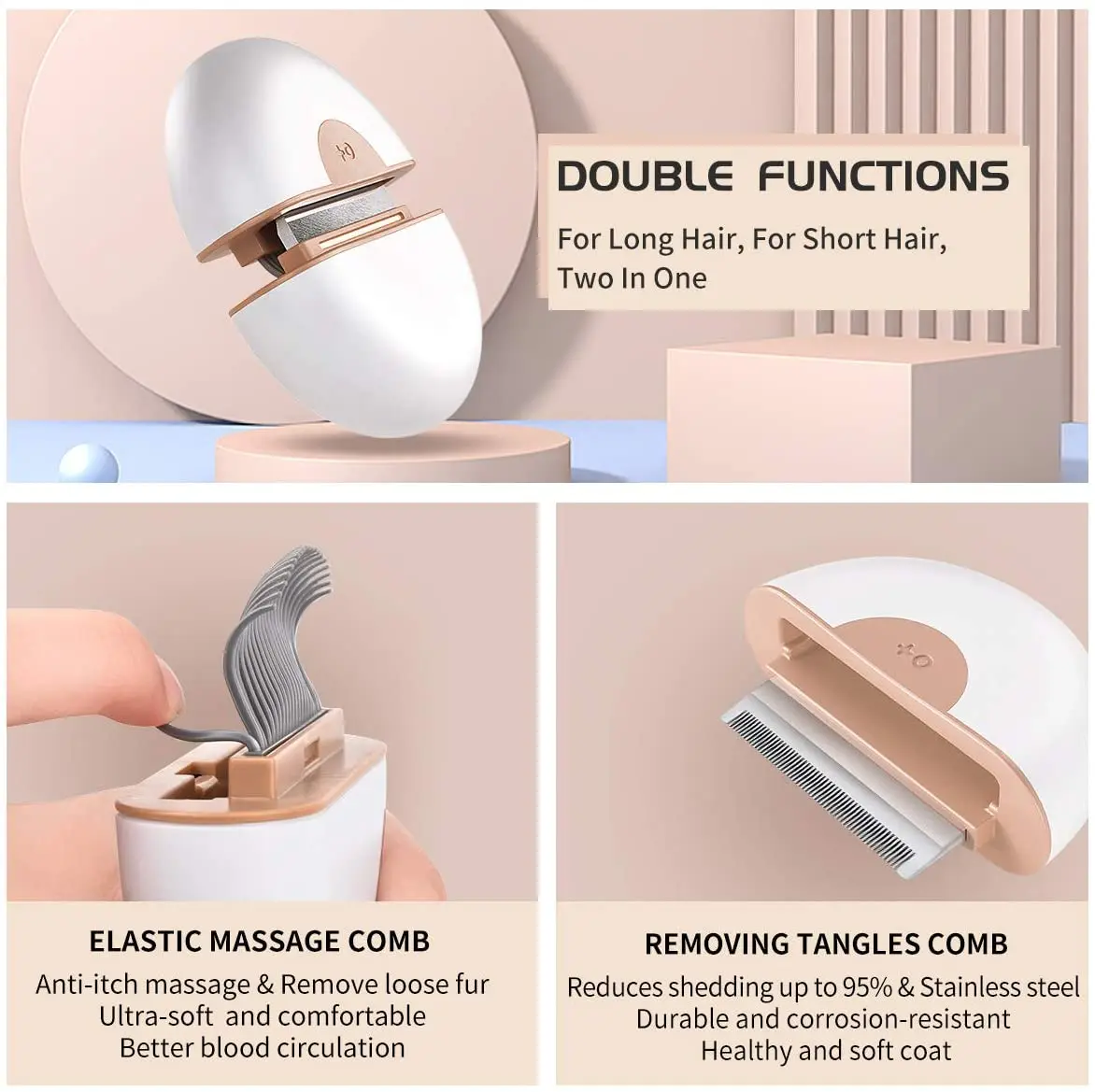 Spazzola Per Gatti Con Acqua - 4 In 1, Autopulente, Per Toelettatura Comoda - Foto 14