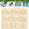 ชุดคริสต์มาสสไตล์ 2 จำนวน 10 ชิ้น + เชือกป่าน