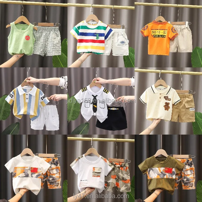 Wholesale Shorts Toddler Kid 2023 2 Piece Multi Color Plain Summer   H2218c8dc93504ed5ba49f0a110944a87m 