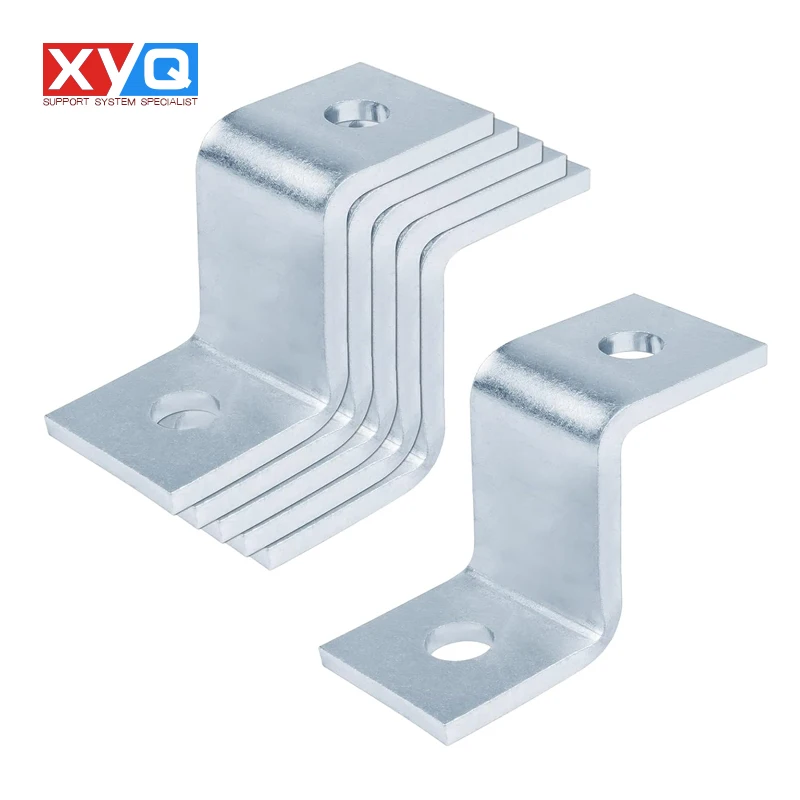 2 Hole Z Shape Fixing Galvanised "Z" Bracket Angle Connector Bracket Strut Channel Corner Angle