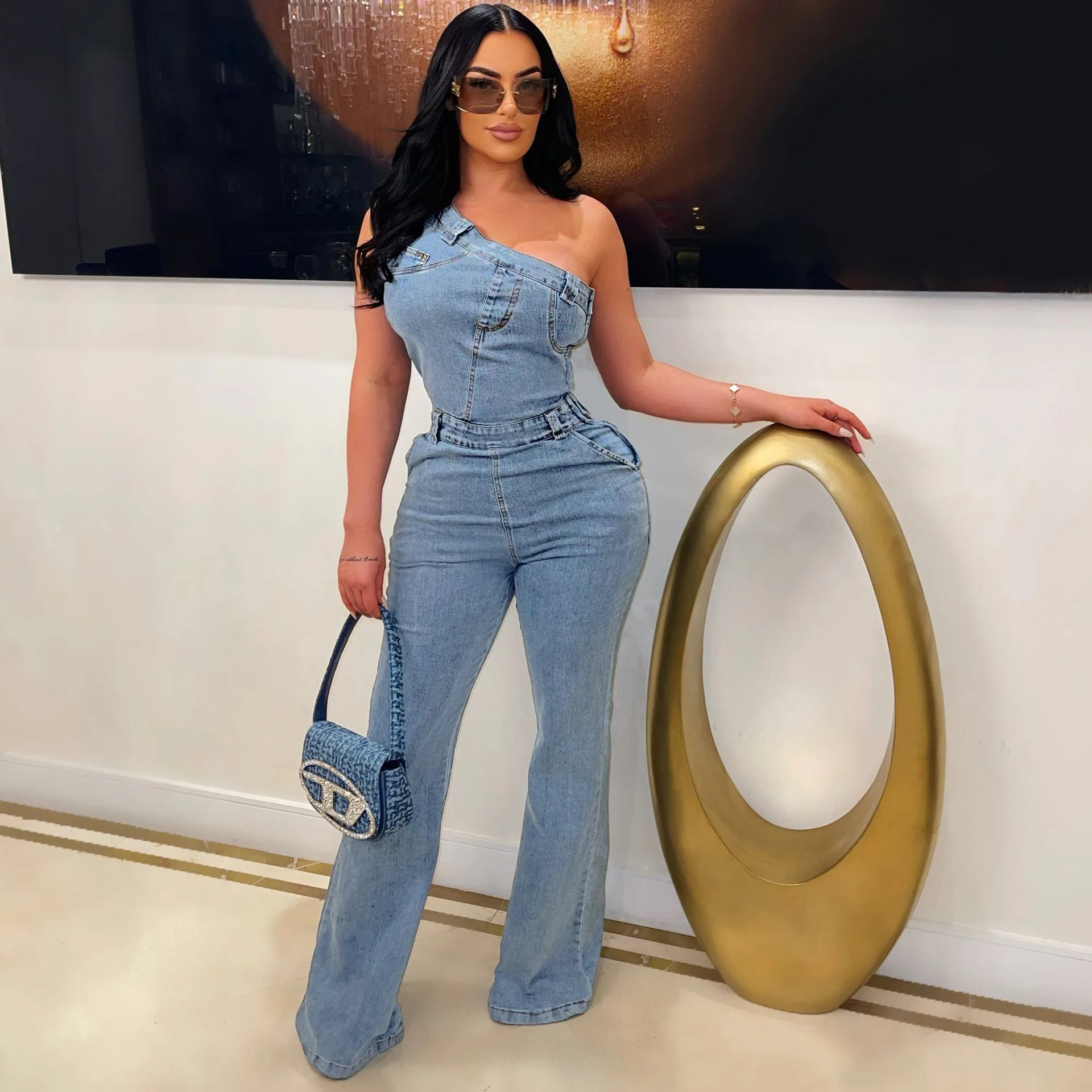 Shop Our Wholesale Denim Jumpsuits Sexy Casual