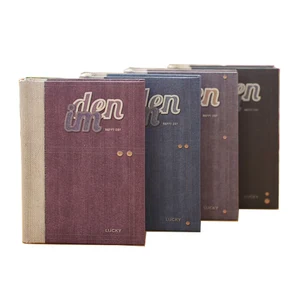 Custom  Factory A5 Dark Classic Cloth Hard Cover Notebook  Travel Journal Diary for Business