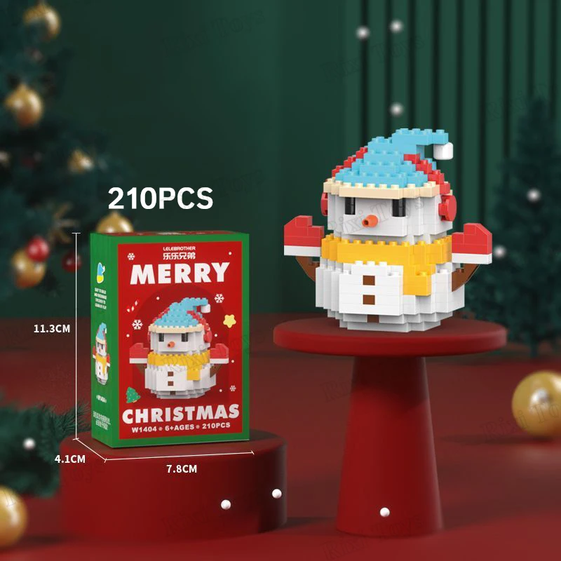 LELE Brother W1401-W1410 Christmas Tree Train Model - 174pcs