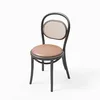 Iron black rattan chair