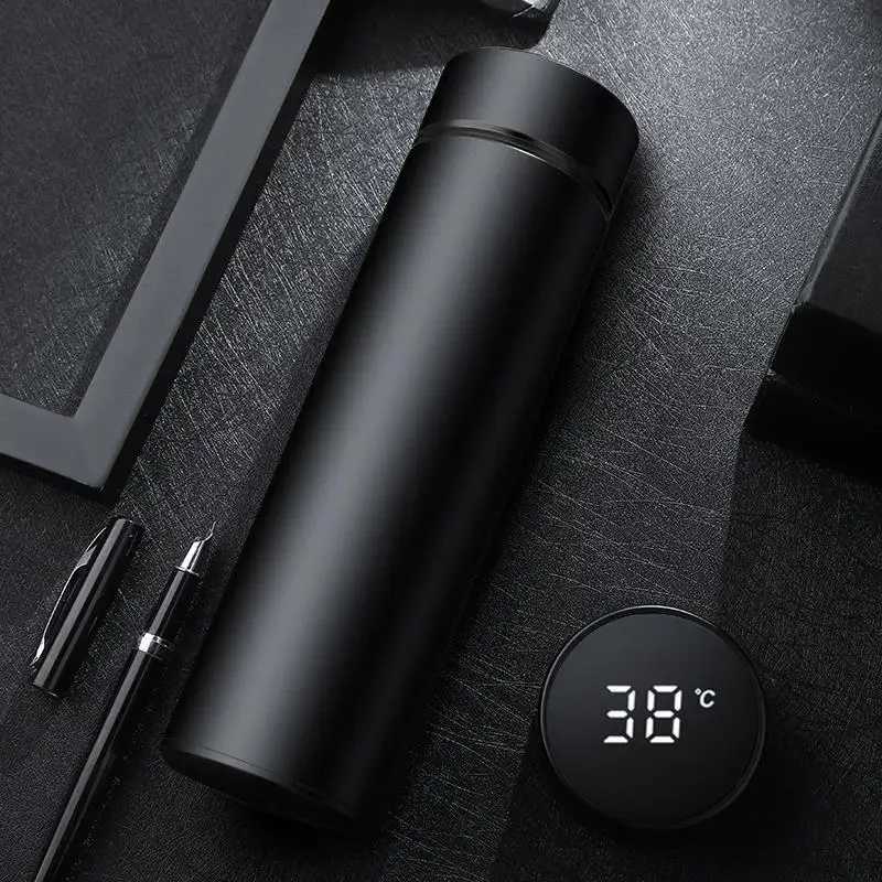 Custom Vacuum Flask 500ml Smart Thermo Water Bottle with Led Temperature Display
