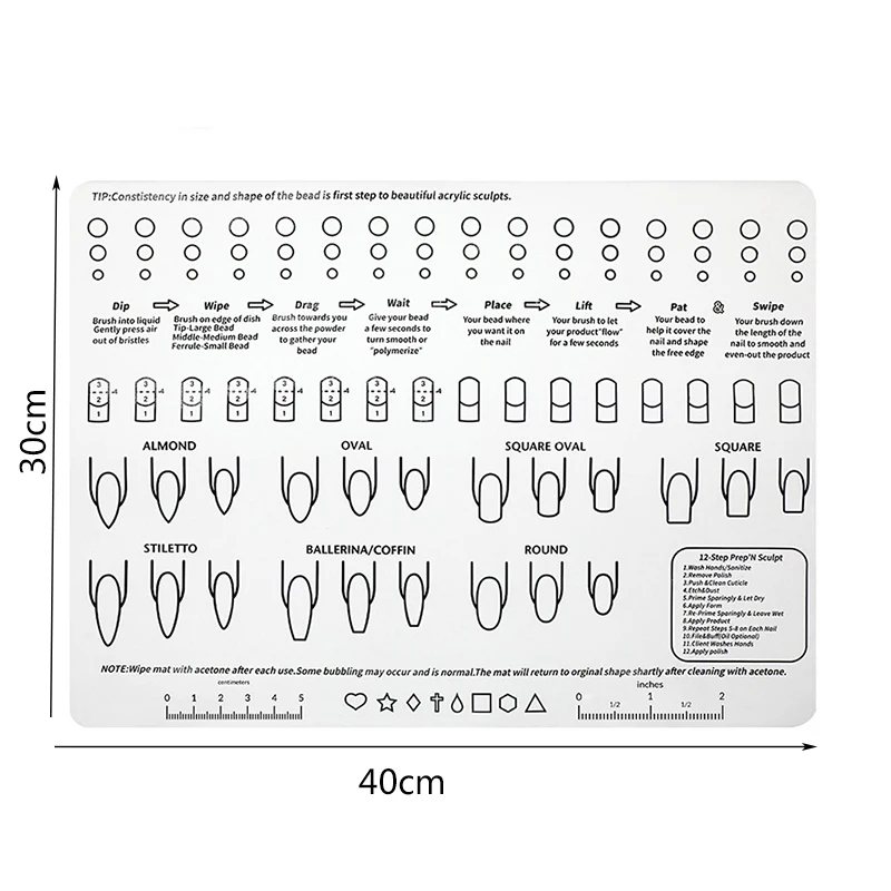 Washable Nails Silicone Mat Acrylic Training Nail Mat Buy Nail Mat