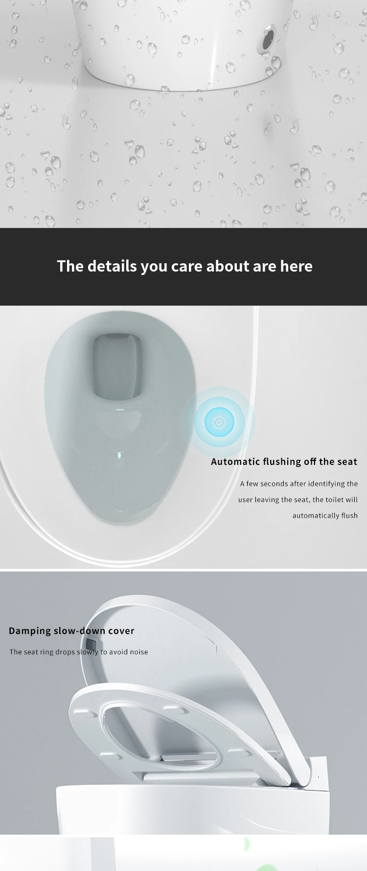 product fashion modern automatic toilet bidet bathroom sanitary wares intelligent toilet bowl bathroom smart toilet-18