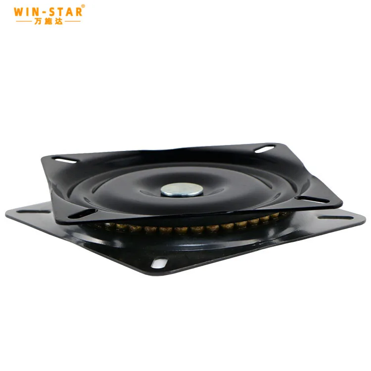 WINSTAR 10-дюймовая Заводская многофункциональная квадратная вращающаяся Металлическая черная поворотная пластина Susan
